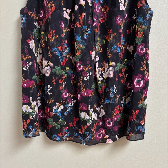 Alice Olivia Womens Silk Floral Top Size *M Lace Sleeveless Fairy Whimsigoth - Picture 3 of 10